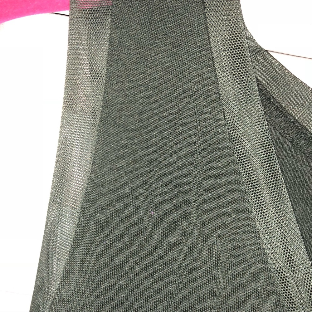 Green Mesh Tank Top - Picture 5 of 6